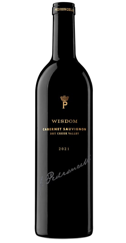 Pedroncelli Wisdom Cabernet Sauvignon 2021 Front Bottle Shot