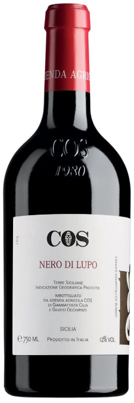 COS Nero di Lupo Nero d'Avola 2023 Front Bottle Shot