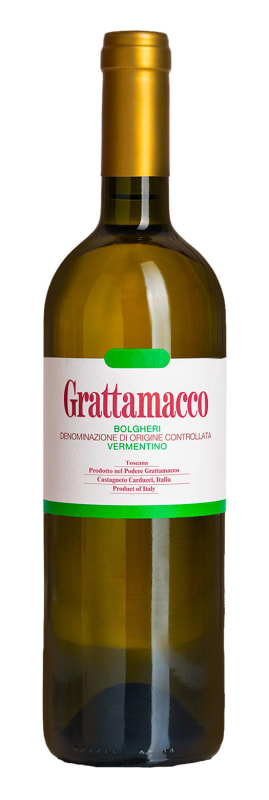Podere Grattamacco Vermentino 2023 Front Bottle Shot