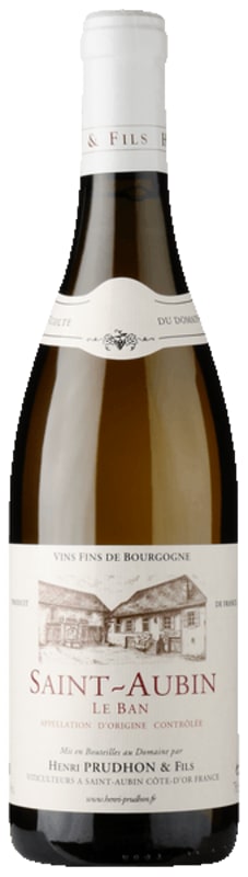 Domaine Henri Prudhon Saint-Aubin Le Ban Blanc 2021 Front Bottle Shot