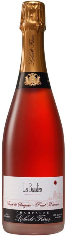 Laherte Freres Rose de Saignee Les Beaudiers Extra Brut Front Bottle Shot