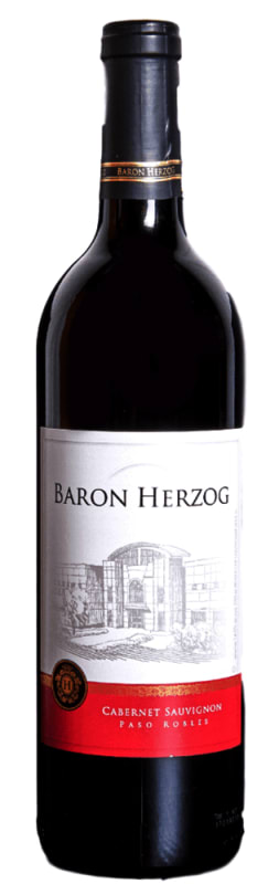 Baron Herzog Central Coast Cabernet Sauvignon (OU Kosher) 2015 Front Bottle Shot