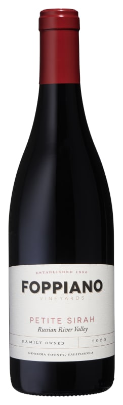 Foppiano Estate Petite Sirah 2023 Front Bottle Shot