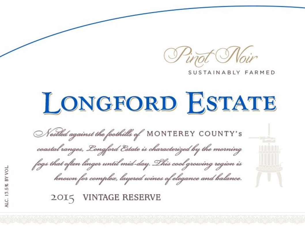 Longford Estate 2015 Front Label