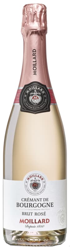 Moillard Cremant de Bourgogne Brut Rose 2017 Front Bottle Shot