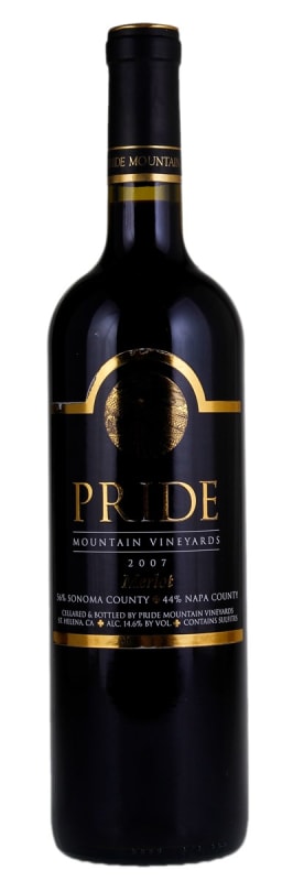 Pride Mountain Vineyards Merlot 2007 Front Bottle Shot