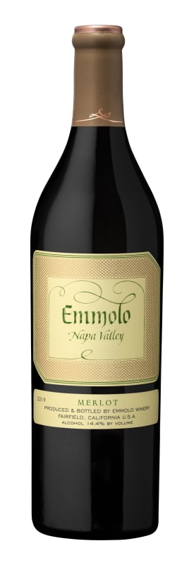 Emmolo Merlot 2019 Front Bottle Shot