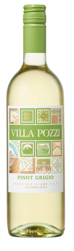 Villa Pozzi Pinot Grigio 2023 Front Bottle Shot