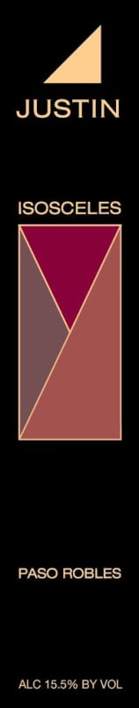 Justin Isosceles (375ML half-bottle) 2018 Front Label