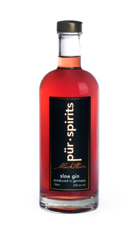 Pur Blackthorn Sloe Gin Front Bottle Shot