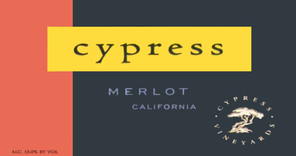 J. Lohr Cypress Merlot 2010 Front Label