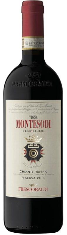 Frescobaldi Montesodi Chianti Rufina Riserva 2018 Front Bottle Shot