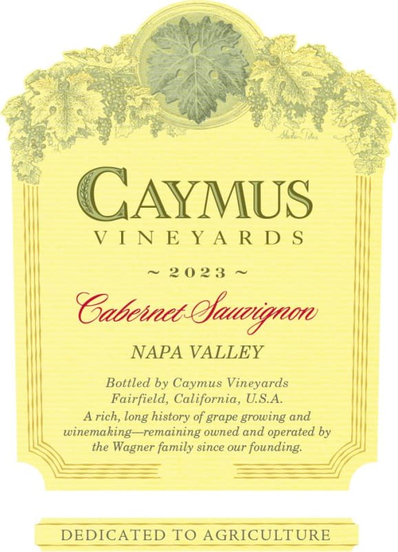 Caymus Napa Valley Cabernet Sauvignon (1.5 Liter Magnum) 2023 Front Label