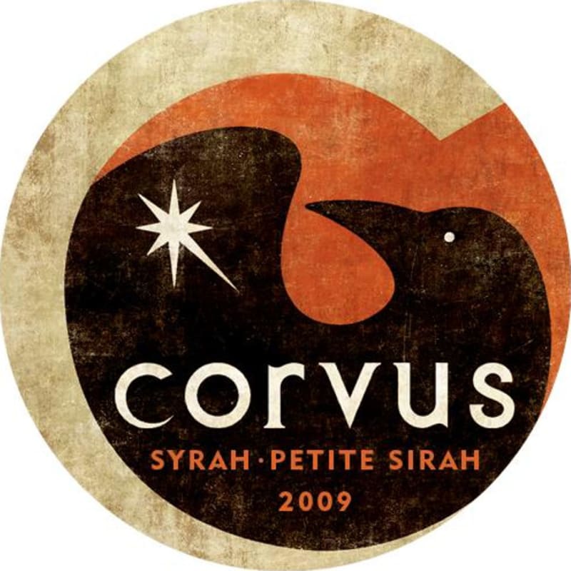 Corvus Cellars Syrah - Petite Sirah 2009 Front Label