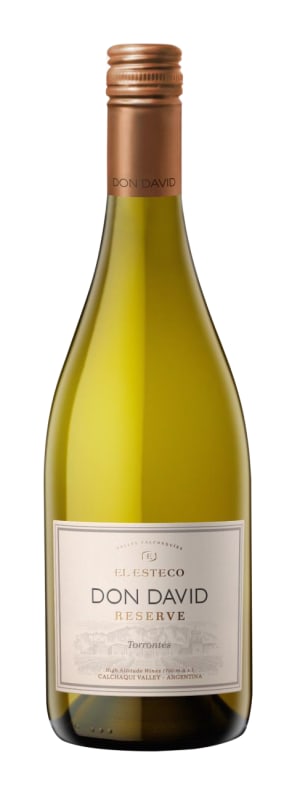 El Esteco Don David Reserve Torrontes 2020 Front Bottle Shot
