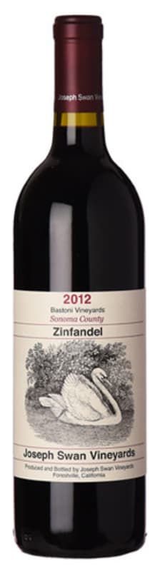 Joseph Swan Bastoni Zinfandel 2012 Front Bottle Shot