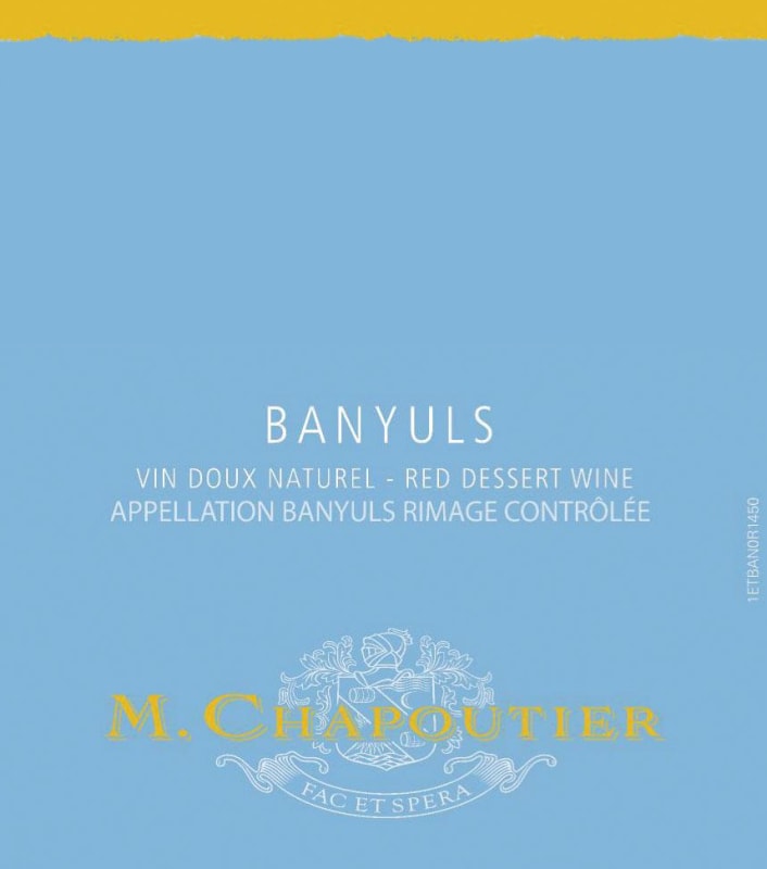 M. Chapoutier Banyuls 2015 Front Label