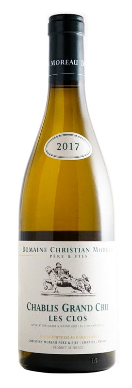 Christian Moreau Chablis Les Clos Grand Cru 2017 Front Bottle Shot