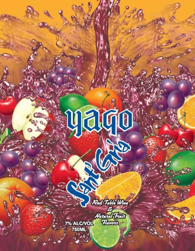 Yago Sant Gria Sangria Front Label