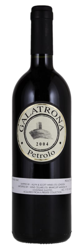 Petrolo Galatrona 2004 Front Bottle Shot