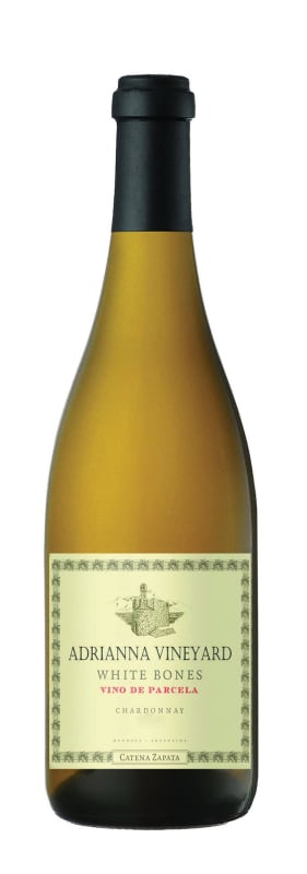 Catena Zapata Adrianna Vineyard White Bones Chardonnay 2019 Front Bottle Shot