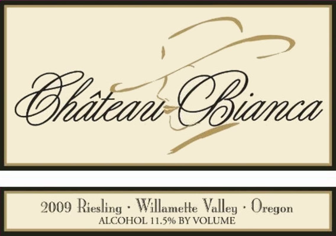 Chateau Bianca Riesling 2009 Front Label