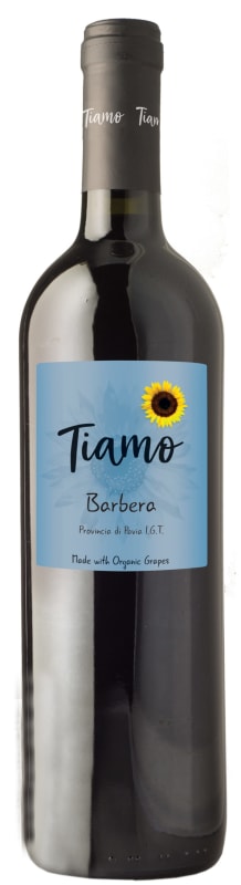 Tiamo Organic Barbera 2022 Front Bottle Shot