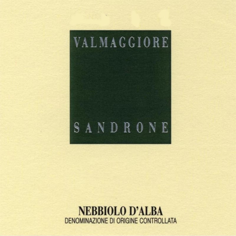 Sandrone Nebbiolo d'Alba Valmaggiore 2016 Front Label