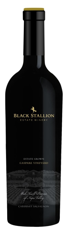 Black Stallion Winery Gaspare Vineyard Cabernet Sauvignon 2021 Front Bottle Shot
