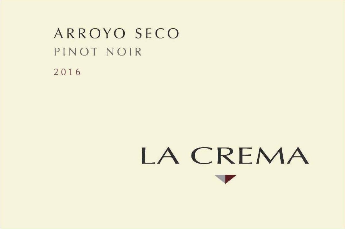 La Crema Arroyo Seco Pinot Noir 2016 Front Label
