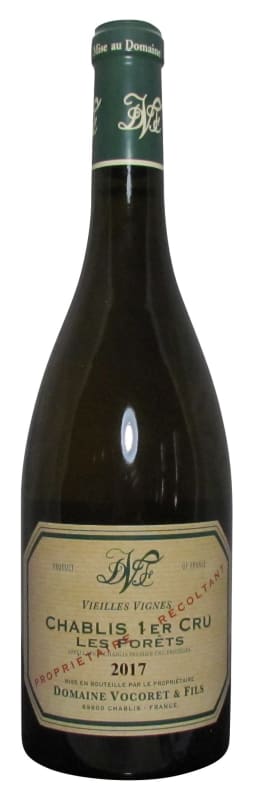 Vocoret Chablis Les Forets Vieilles Vignes Premier Cru 2017 Front Bottle Shot