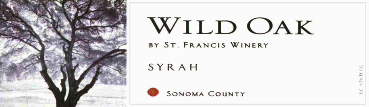 St. Francis Wild Oak Syrah 2008 Front Label