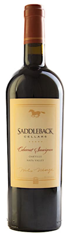 Saddleback Cabernet Sauvignon 2021 Front Bottle Shot