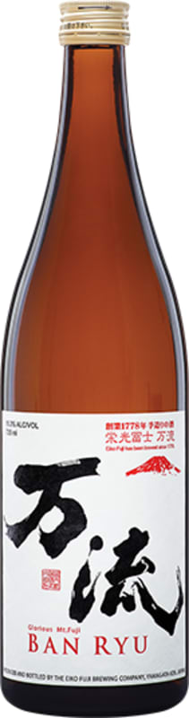 Eiko Fuji Ban Ryu 10,000 Ways Honjozo Sake (720ML) Front Bottle Shot