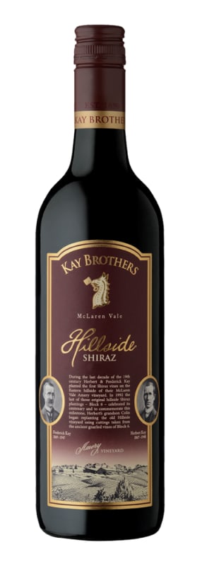 Kay Brothers Hillside Shiraz 2017 Front Bottle Shot