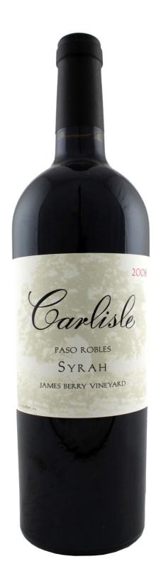 Carlisle James Berry Syrah 2008 Front Bottle Shot