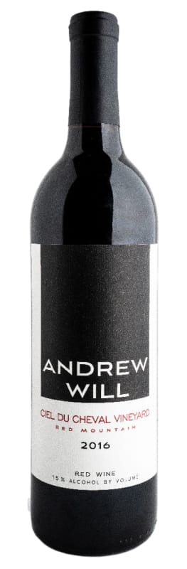 Andrew Will Winery Ciel du Cheval 2016 Front Bottle Shot