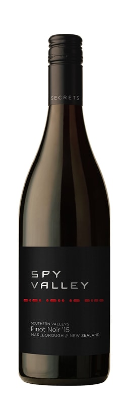 Spy Valley Southern Valleys Pinot Noir 2015 Front Bottle Shot
