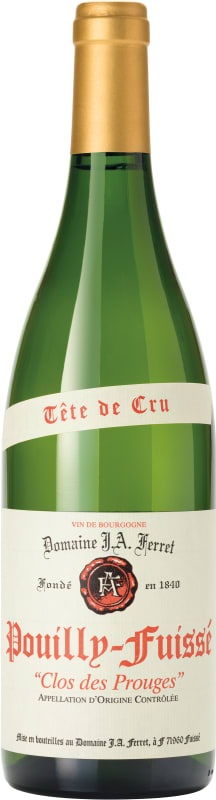 Domaine Ferret Pouilly-Fuisse Clos des Prouges 2019 Front Bottle Shot