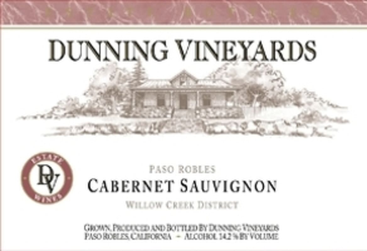 Dunning Cabernet Sauvignon 2015 Front Label