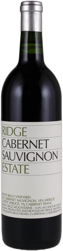 Ridge Estate Cabernet Sauvignon 2016 Front Bottle Shot