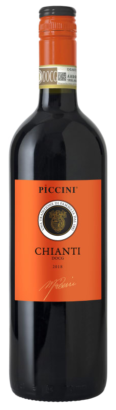 Piccini Chianti 2018 Front Bottle Shot