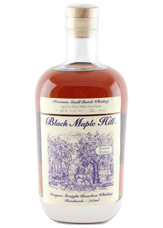 Black Maple Hill Oregon Bourbon Whiskey Front Bottle Shot