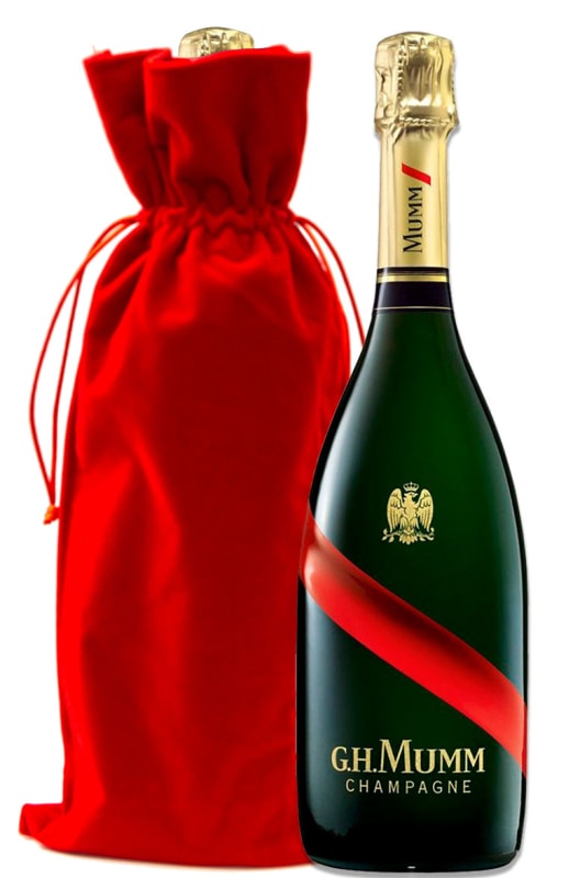 G.H. Mumm Brut Grand Cordon with Red Velvet Gift Bag Gift Product Image