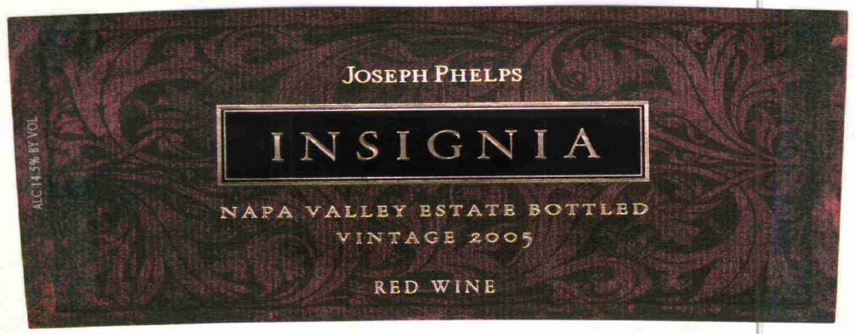 Joseph Phelps Insignia (6 Liter Bottle) 2005 Front Label