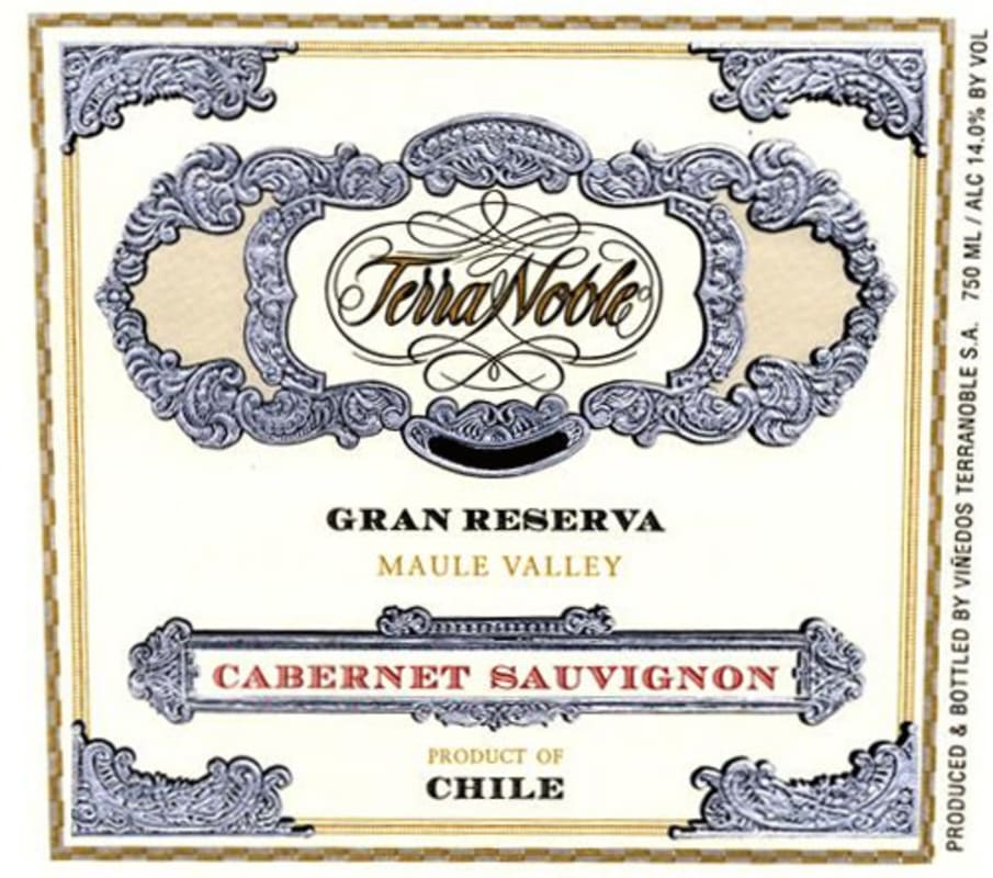 Terra Noble Gran Reserva Cabernet Sauvignon 2012 Front Label