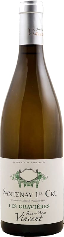 Jean-Marc Vincent Santenay Les Gravieres Premier Cru Blanc 2022 Front Bottle Shot