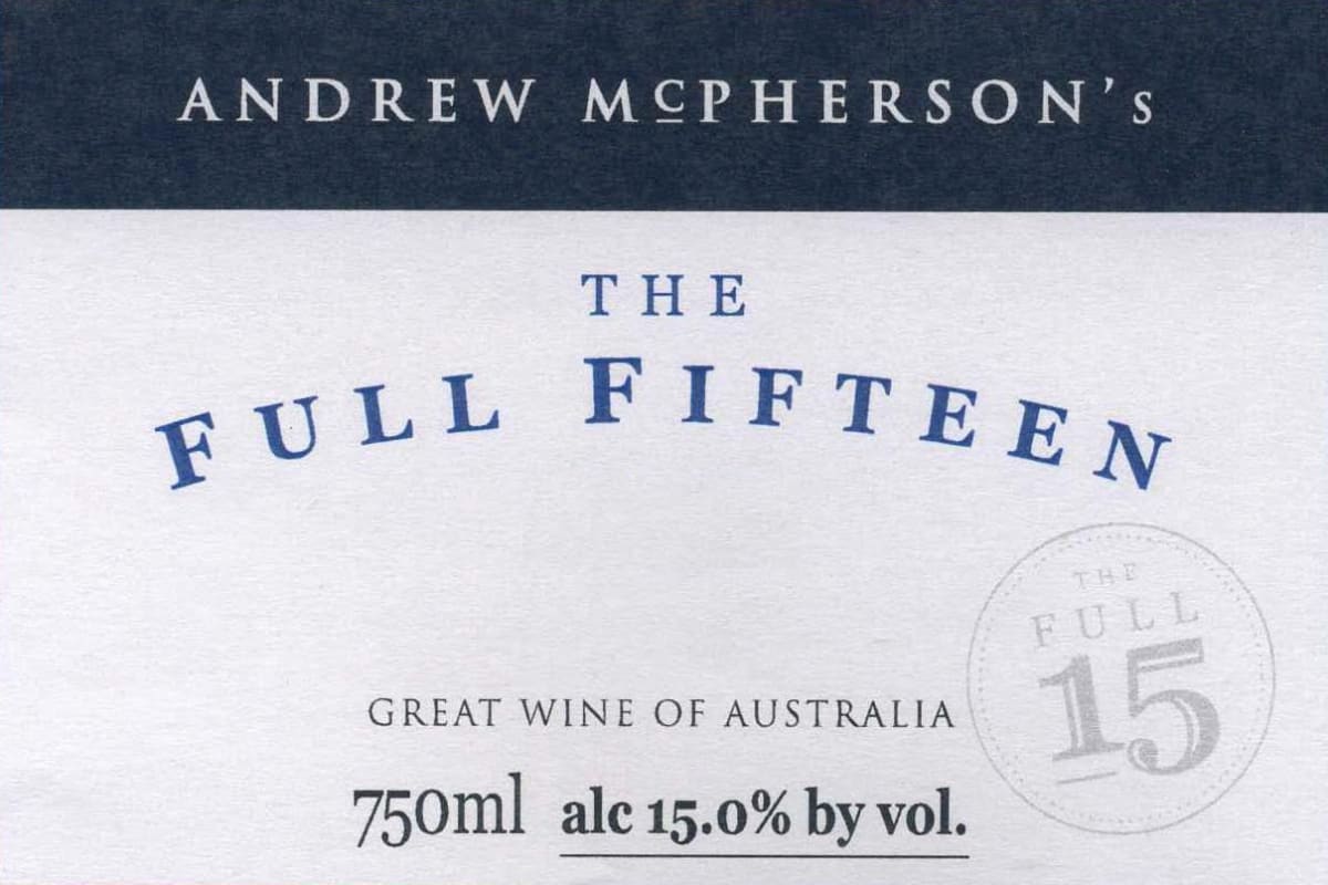 McPherson The Full Fifteen Red 2016 Front Label