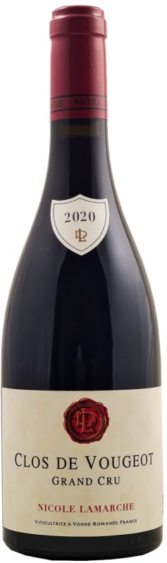 Nicole Lamarche Clos de Vougeot Grand Cru 2020 Front Bottle Shot