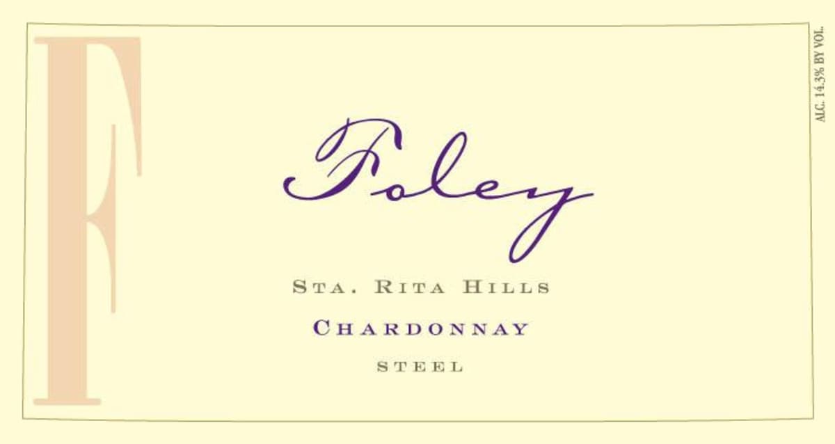 Foley Estate Winery Sta. Rita Hills Steel Chardonnay 2014 Front Label